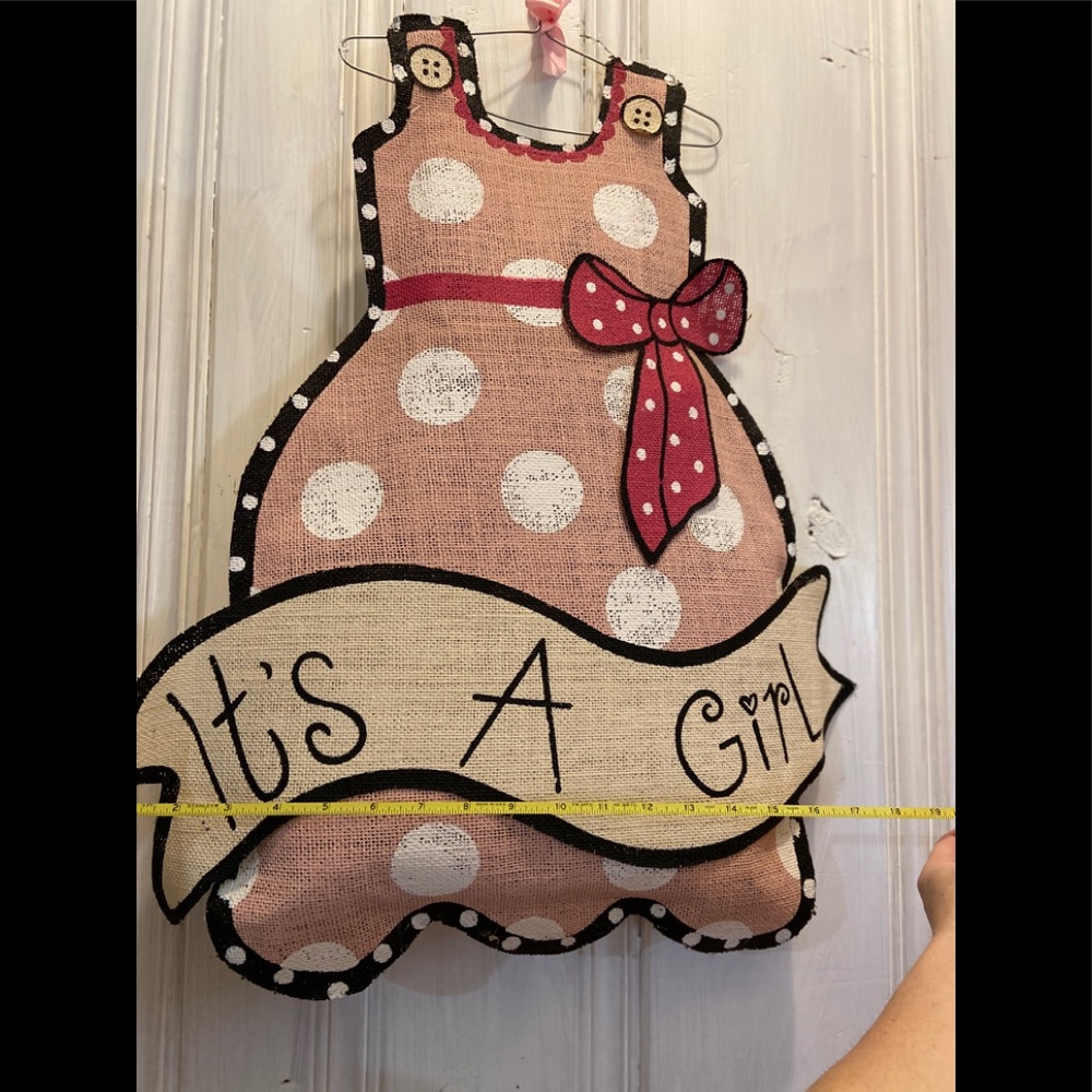 ITS A GIRL. BOUTIQUE burlap decoration for new baby ❤️